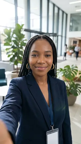 The office lobby selfie the video was made from